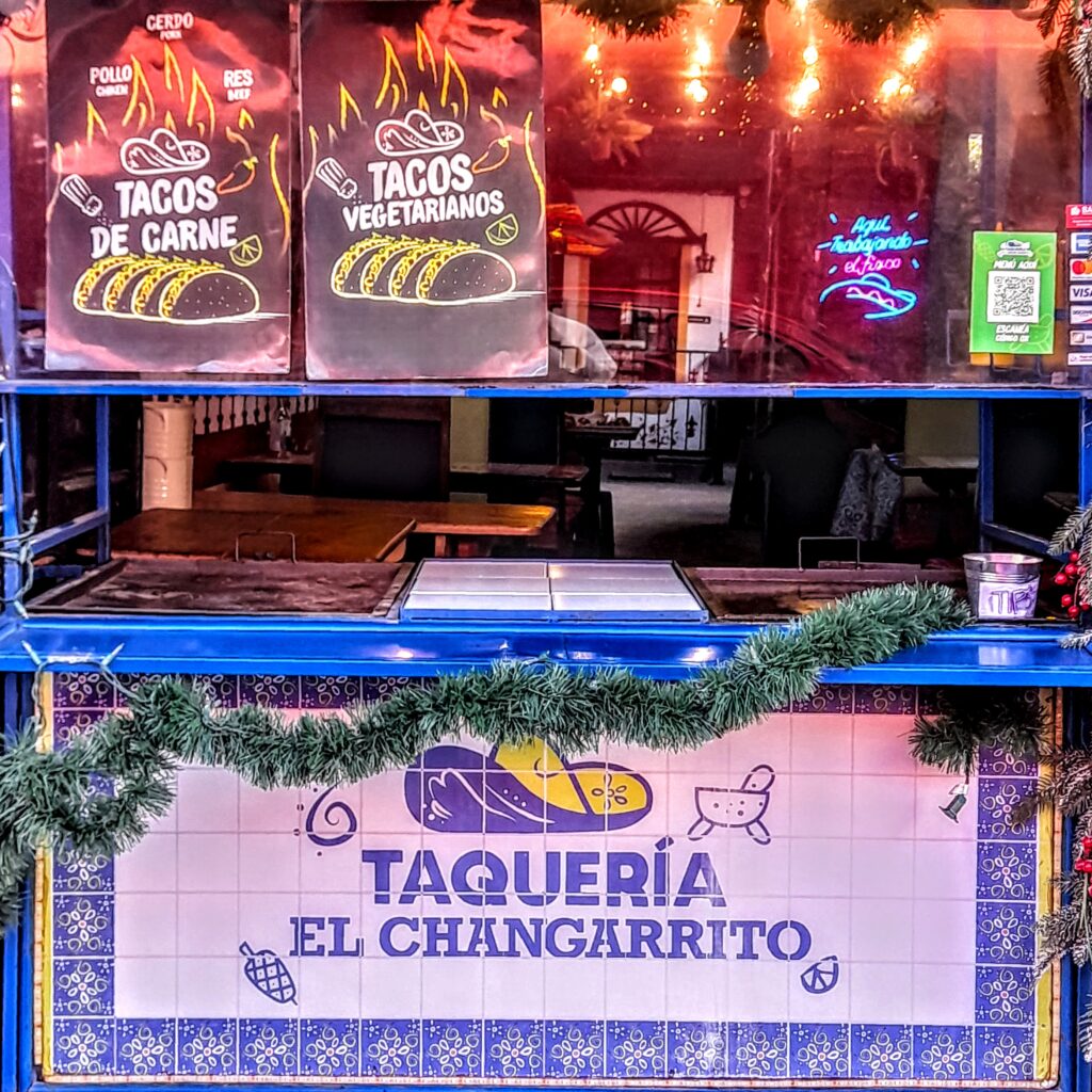 Taco shop in Antigua Guatemala