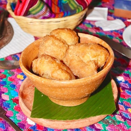 Buñuelos Deep-Fried Dough in Honey Syrup